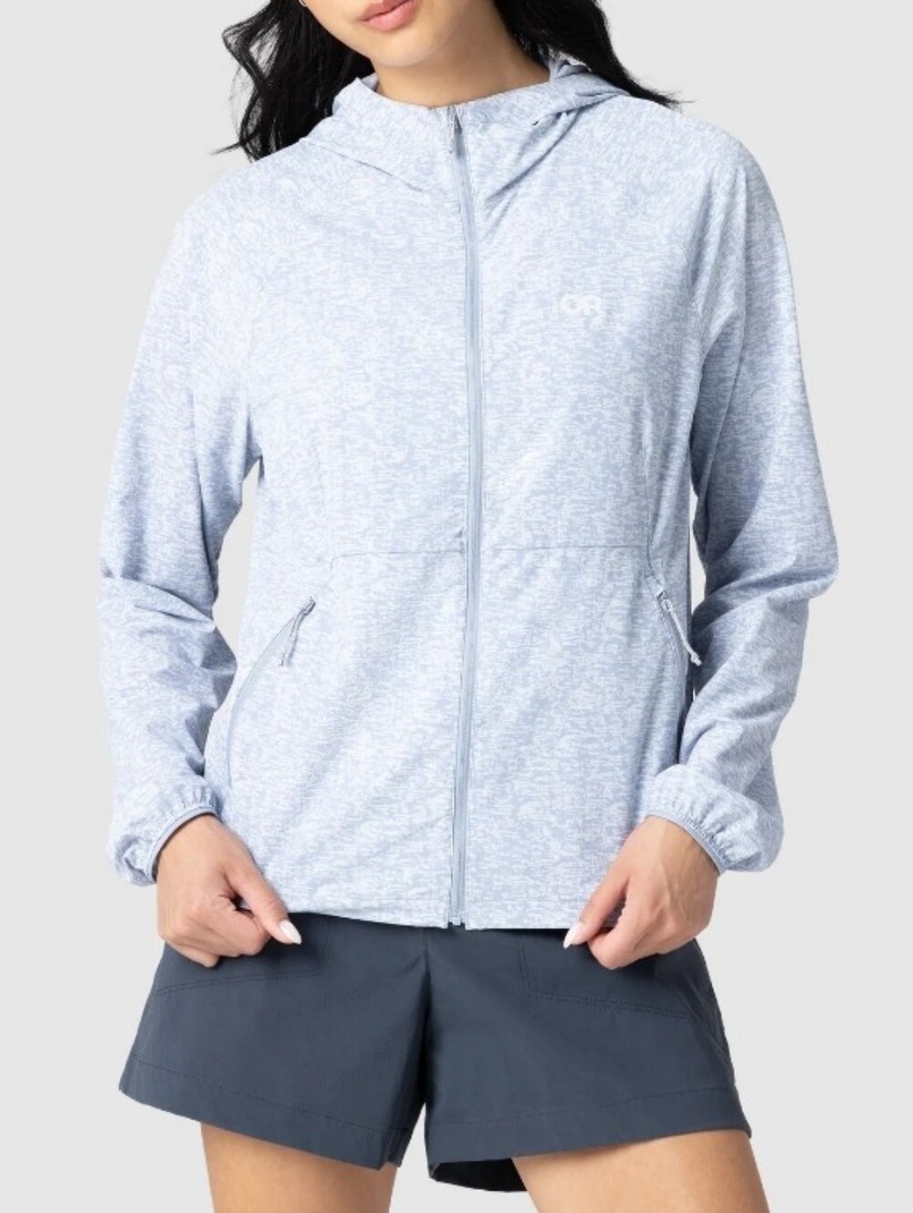 Outdoor Research Astroman Full Zip Sun Hoodie, Titanium Tamarack, Small